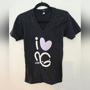 I heart nice guys v neck t shirt
